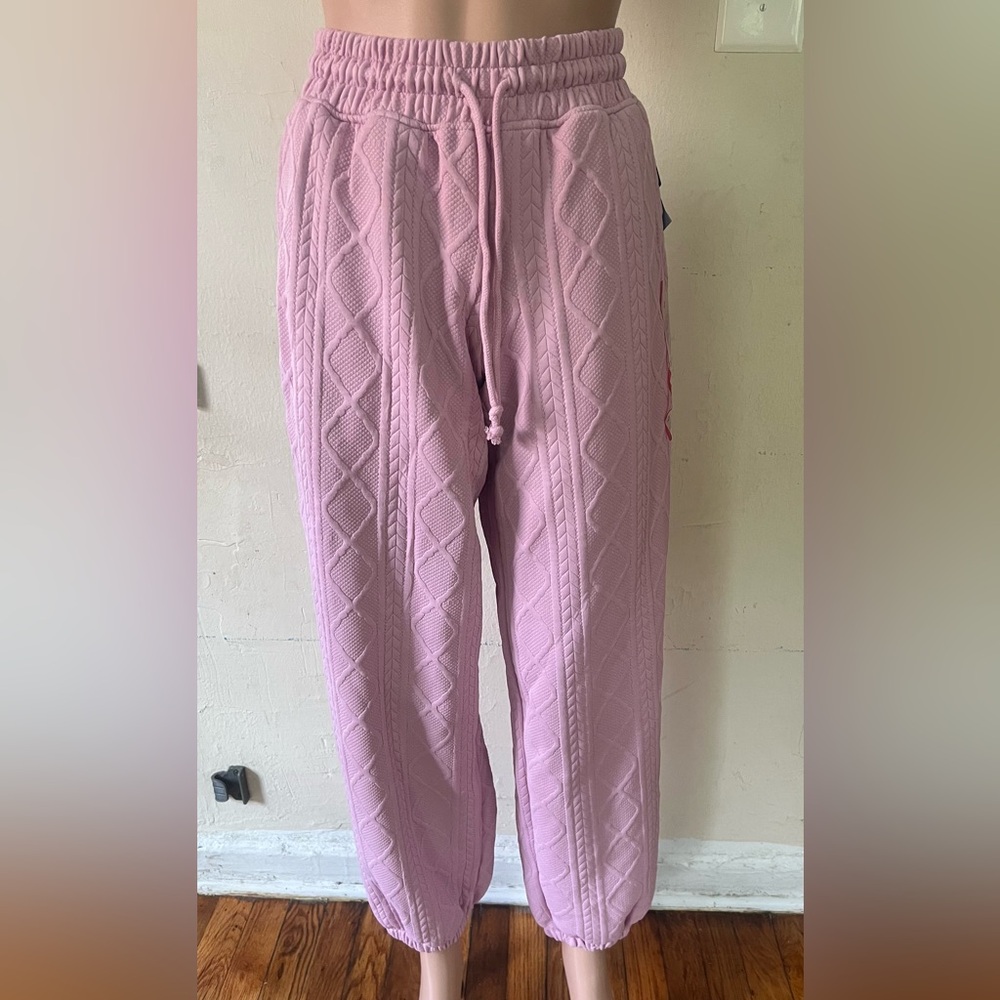 Grayson Threads Pink Quilted Joggers